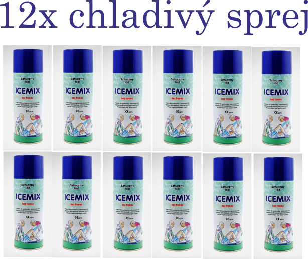 Chladivý sprej ICEMIX - SET 12KUSOV !!! - ICEMIX12