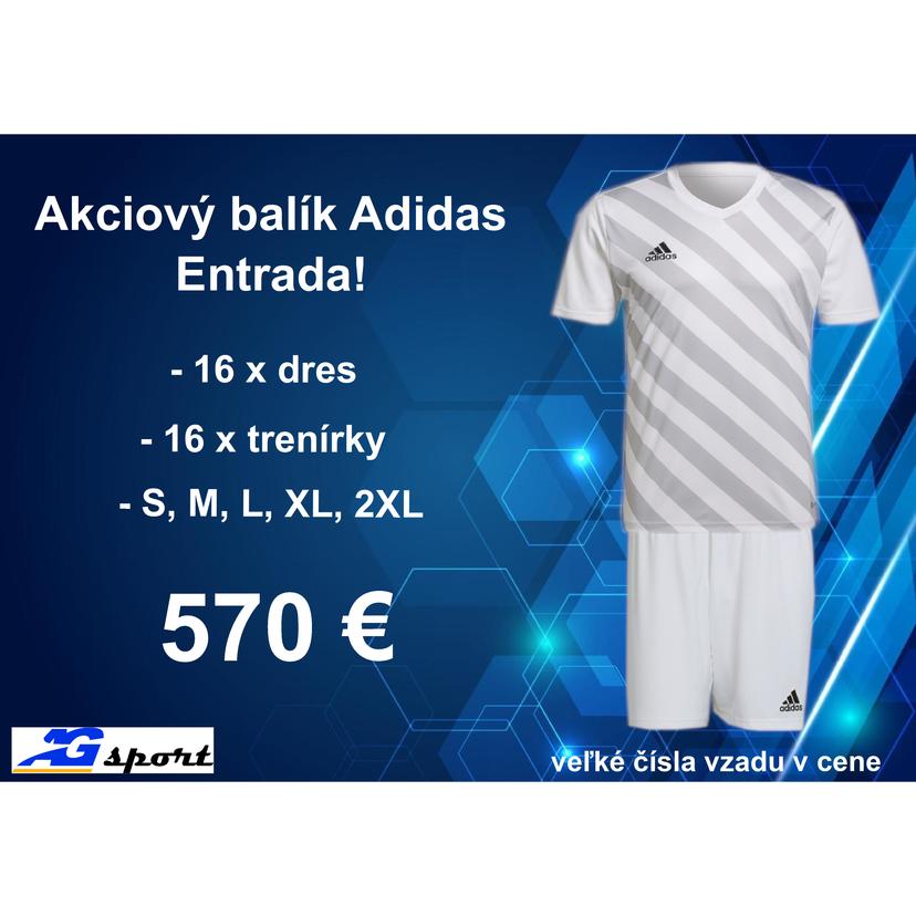 Akciový balík Adidas Entrada č/b - 16 ks! - ENTRADA2216