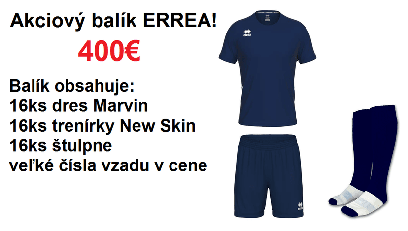 Akciový balík Errea Marvin / New Skin - 16ks! - ERREA_16_MARVIN