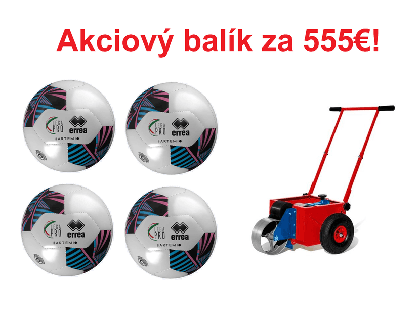 Futbalová lopta Errea Artemio - 4ks + latexová lajnovačka - Artemio_AB