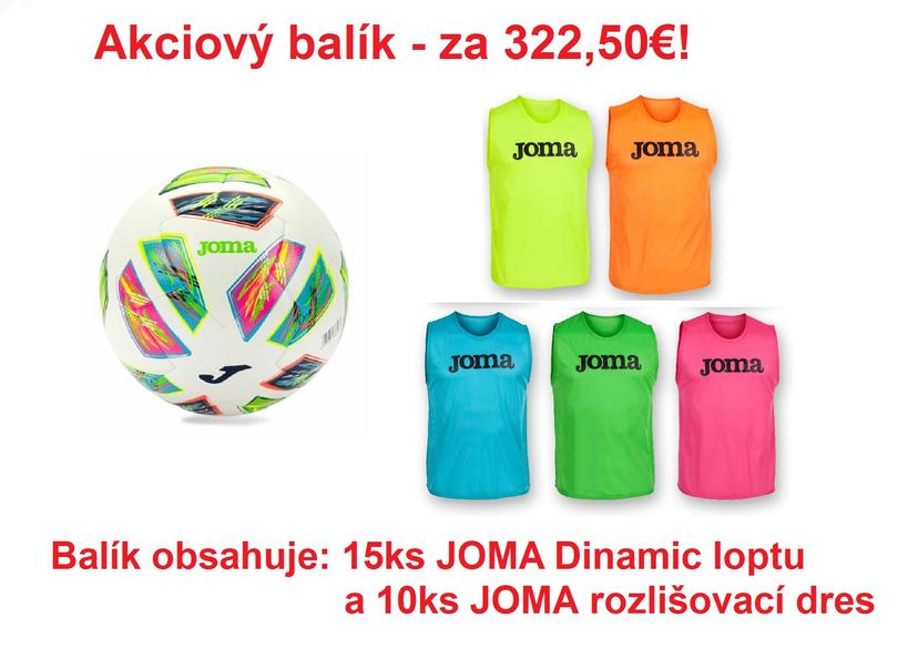 Akciový balík - 15ks futb.lopta Joma Dinamic a 10ks rozlišovací dres Joma - 401495_101686_1
