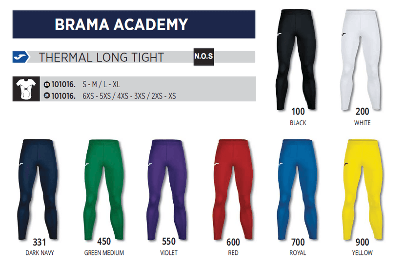 Funkčné legíny Joma Academy Brama - rôzne farby - 101016_1