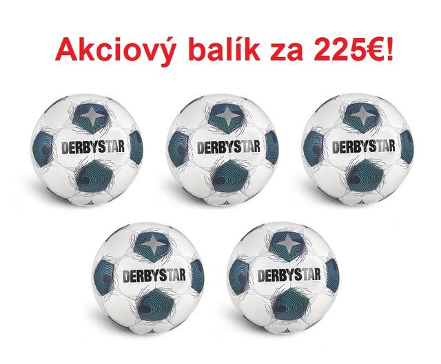 Akciový balík: Futbalová lopta Derbystar Apus APS - 5ks! - AB_APUS_APS_5