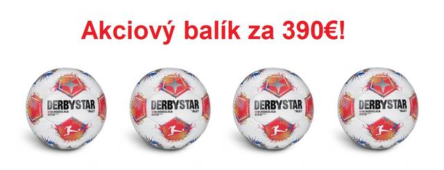 Akciový balík: futbalová lopta Derbystar Bundesliga Brillant APS v25 - 4ks! - 102011H_AB_4