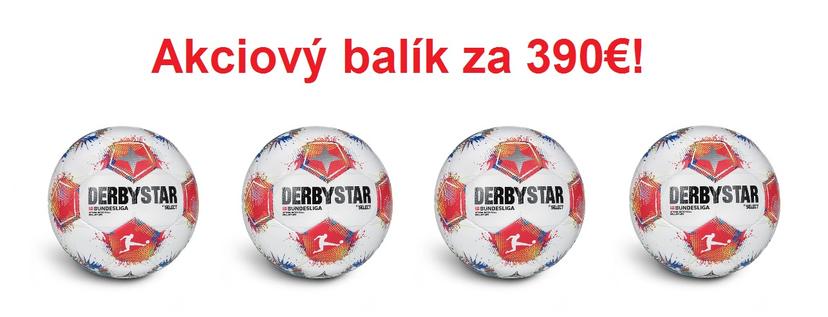 Akciový balík: futbalová lopta Derbystar Bundesliga Brillant APS v25 - 4ks! - 102011H_AB_4