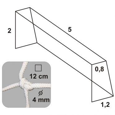 Sieť 5x2m, hĺbka 0,8mx1,2m, 4mm,uzlová - Sietf