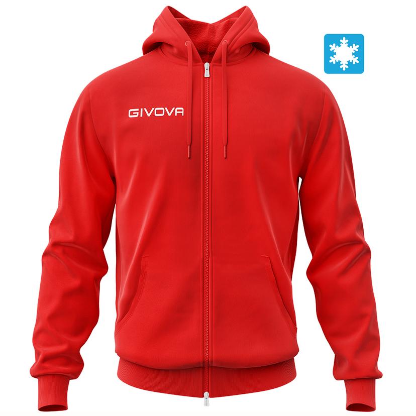 Mikina s kapucňou Givova Felpa King Full Zip - Kin1