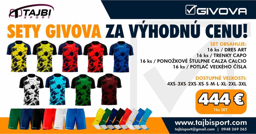 Dresy Givova Art pre FC Sokolce-Brestovec 17ks s potlačou - GIV_A