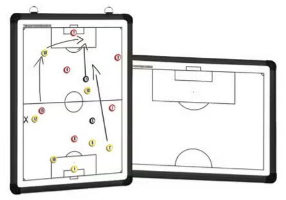 Taktická tabuľa 45x30cm s magnetmi 88ks  - tab3045