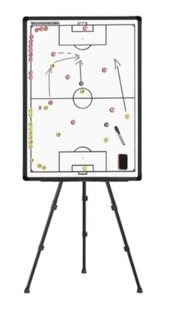 Taktická tabuľa 60x90cm s magnetkami a stojanom - tab60x90_stoj