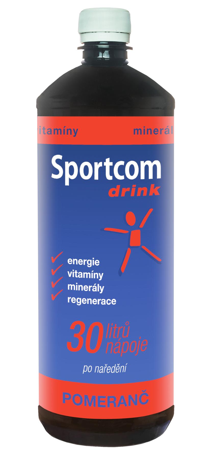  iontový / hypotonický / izotonický nápoj 1L pomaranč - Pomarančový nápoj 1000 ml