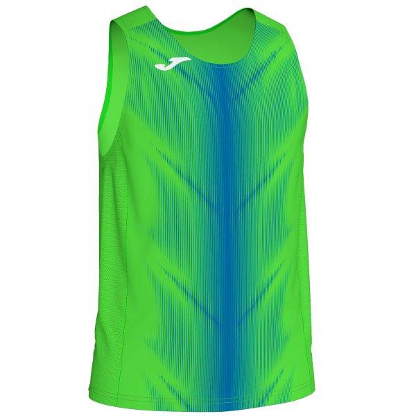 OLIMPIA T-SHIRT FLUOR GREEN-ROYAL SLEEVELESS - 101348.027 - 9998463846031