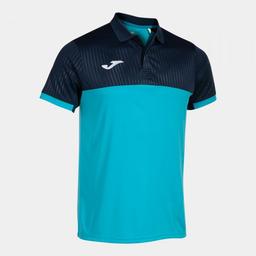 MONTREAL SHORT SLEEVE POLO FLUOR TURQUOISE-NAVY - 103210.013 - 8445757236135