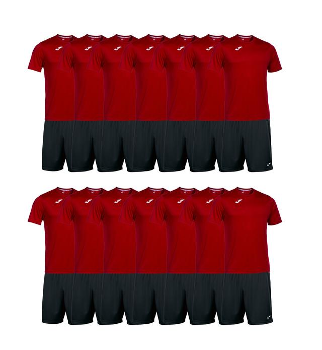 Sada 16ks set JOMA COMBI RED / BLACK - 16ks set JOMA COMBI RED / BLACK