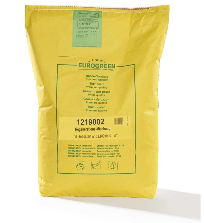 Trávne osivo – REGENERAČNÁ ZMES WM-Rasen®, s prípravkom ECOseed®Turf a Headstart® 10 kg - 1219002