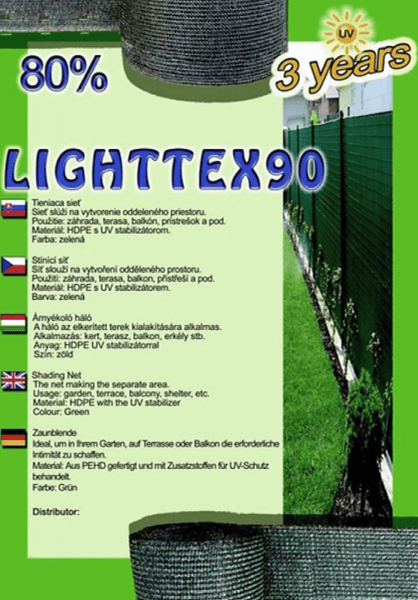 Tieniaca sieť na plot 2x10 m - 80% hustota  - 8585033586063