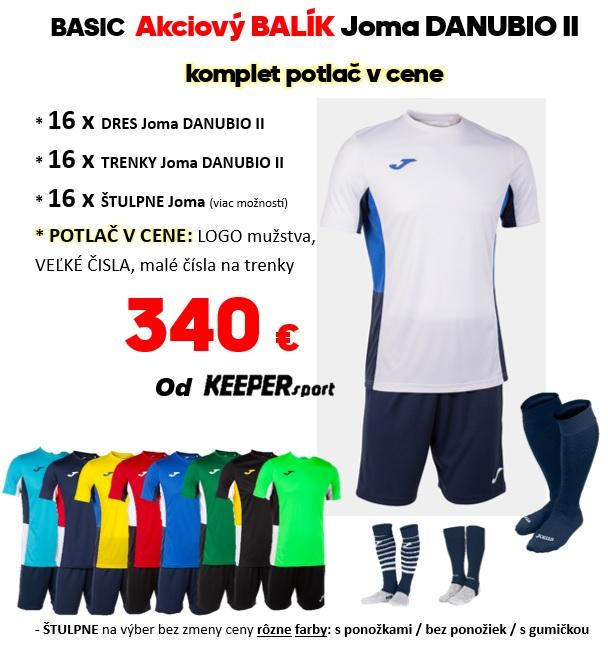 Akciový BALÍK – Joma DANUBIO II +  komplet potlač v cene - 2-103213