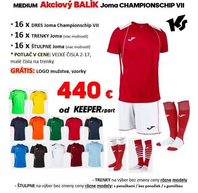 MEDIUM  Akciový BALÍK Joma CHAMPIONSCHIP VII  - b-103081