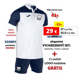 elegantný VYCHÁDZKOVÝ SET - polotričko a trenky s vačkami + 2 x potlač loga GRÁTIS - VS-1