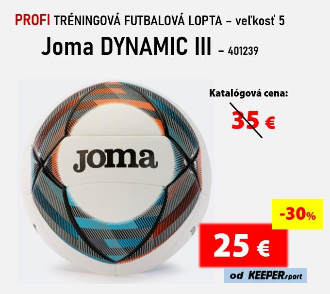 PROFI TRÉNINGOVÁ FUTBALOVÁ LOPTA Joma DYNAMIC III - 401239-1