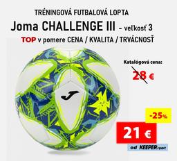 TRÉNINGOVÁ FUTBALOVÁ LOPTA   Joma CHALLENGE III - veľkosť 3  - 1-401484