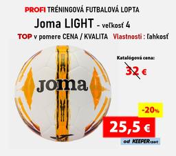 PROFI TRÉNINGOVÁ FUTBALOVÁ LOPTA Joma LIGHT - veľkosť 4 - light - 4