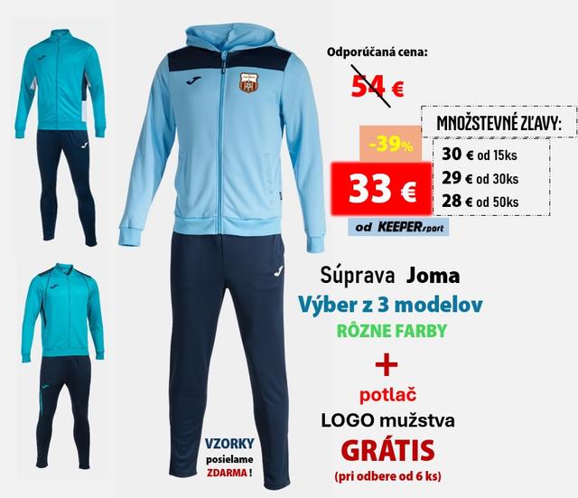 vychádzková SÚPRAVA JOMA Výber z 3 modelov  + potlač LOGO mužstva GRÁTIS  (pri odbere od 6 ks) - tsp-3-2