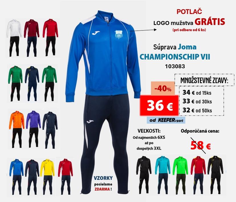 Vychádzková súprava JOMA CHAMPIONSCHIP VII - 103083 - 103083