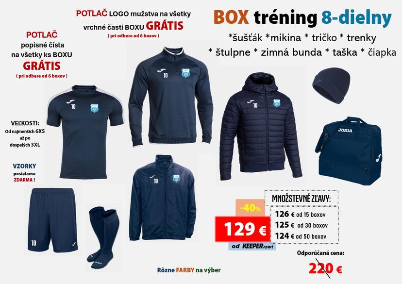 SADA / SET / BOX tréning 8 - dielny + potlač - box - t - 8