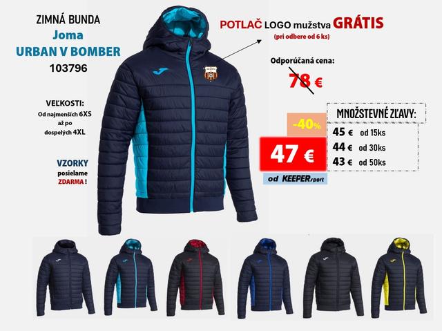 ZIMNÁ BUNDA JOMA URBAN V BOMBER ANORAK - 103796