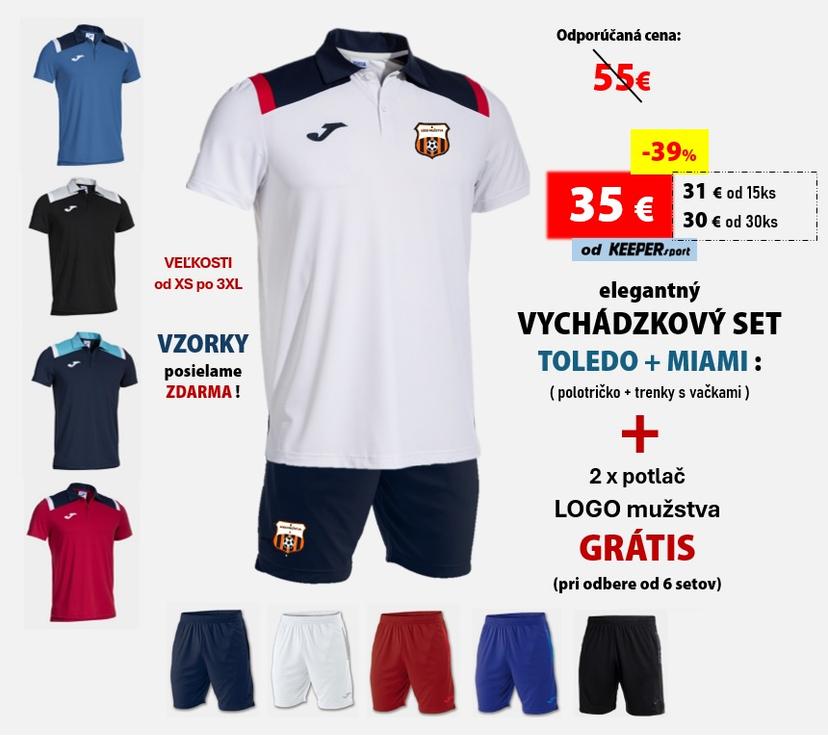 elegantný VYCHÁDZKOVÝ SET TOLEDO + MIAMI + potlač - VS - 103736