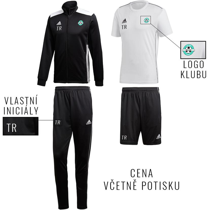 AKCIA ADIDAS trénerský set - CZ8624-white-set-XS