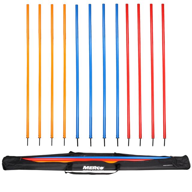 12x Slalomová tyč s bodcom 150 cm + taška - TR0077