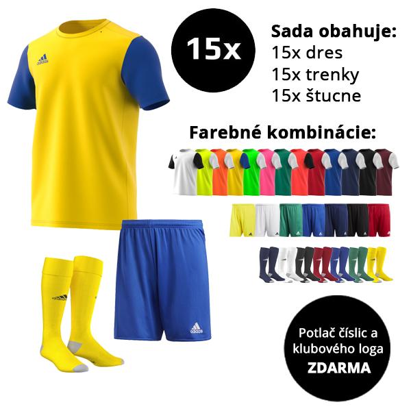 AKCIA 20ks sada dresov ADIDAS - estro2XL