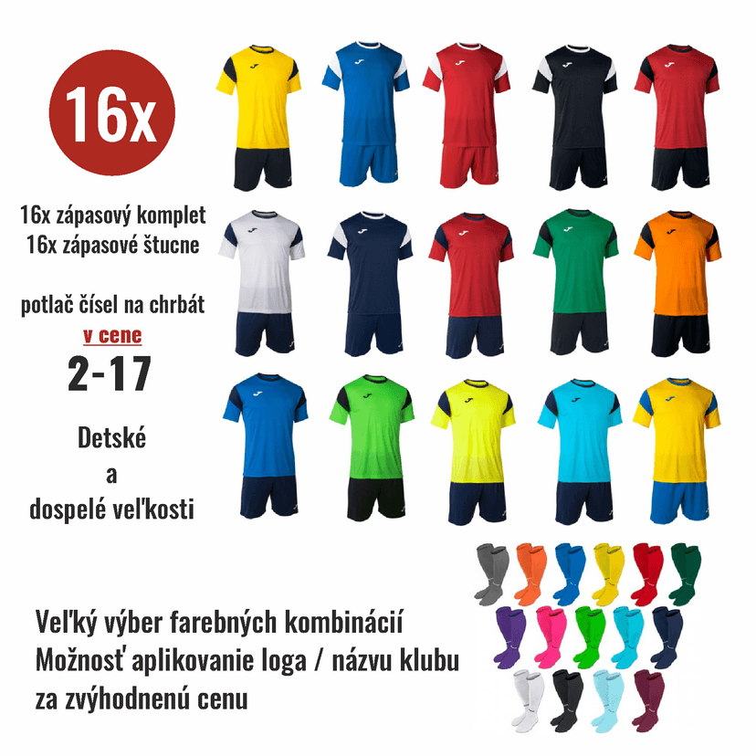 Akciová sada zápasových kompletov Joma 102741 - joma-7XS