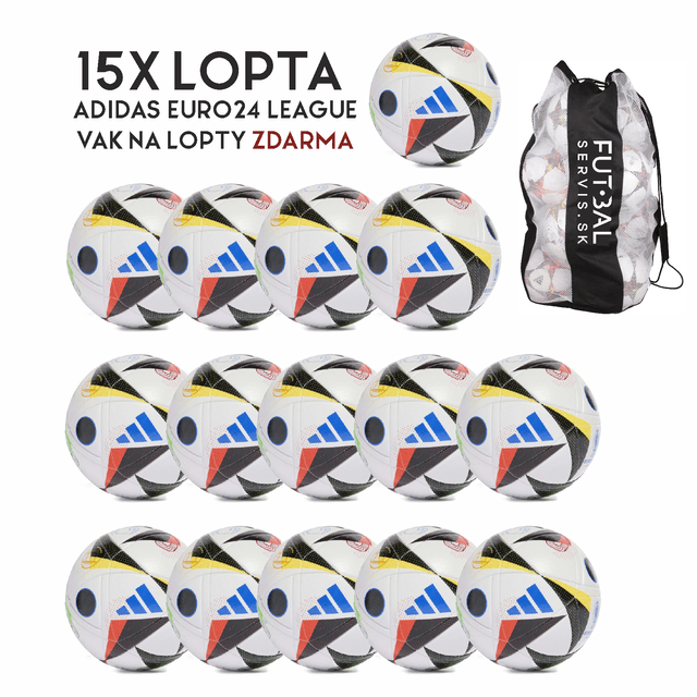 Sada 15 lôpt adidas EURO24 LGE + vak na lopty zdarma - sadaIN9369-4