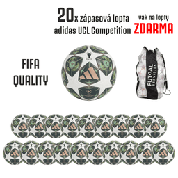 AKCIA!20x zápasová lopta adidas UCL Competition+vak ZDARMA! - JH1288-20-4