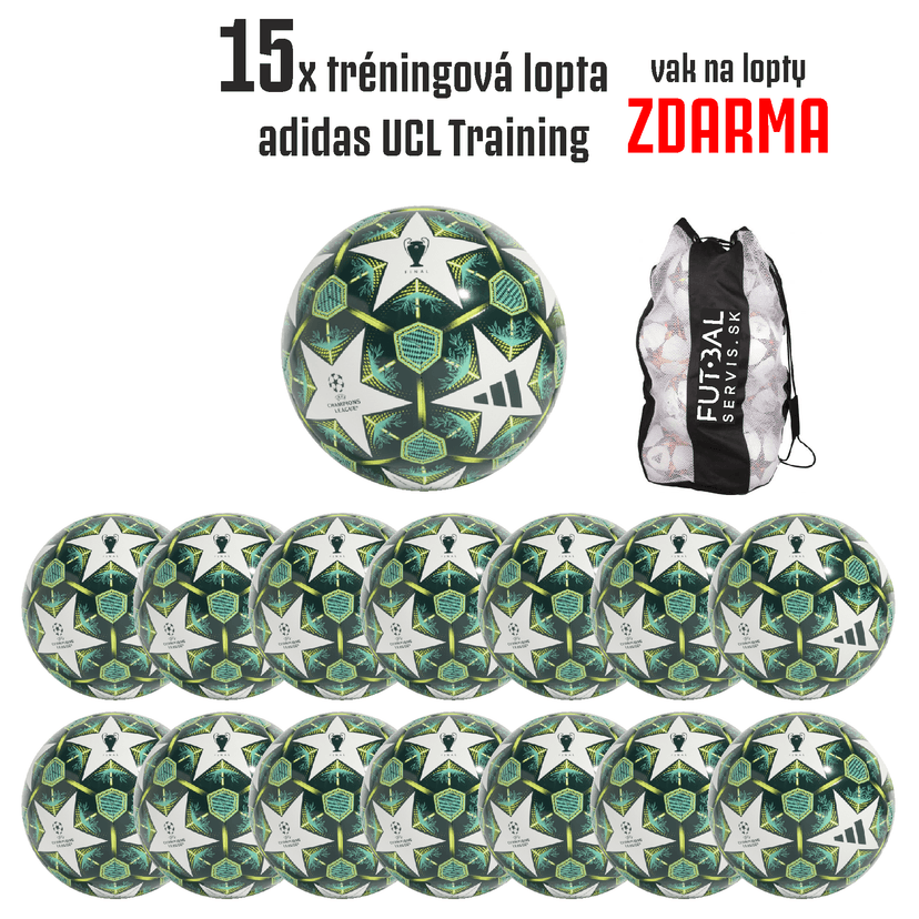 AKCIA!15xtréningová lopta adidas UCL Training+vak ZDARMA! - JH1281-15-3