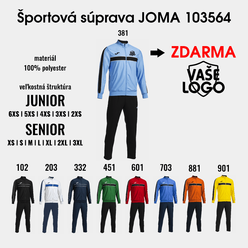 Športová súprava Joma 103564 - 103564-5XS