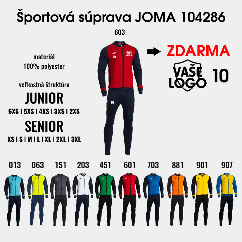 Športová súprava Joma 104286 - 104286-5XS