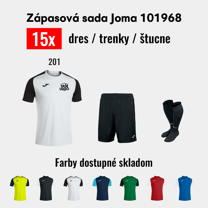 AKCIOVÁ sada dresov JOMA 101968! OBMEDZENÁ PONUKA - 101968.201akcia