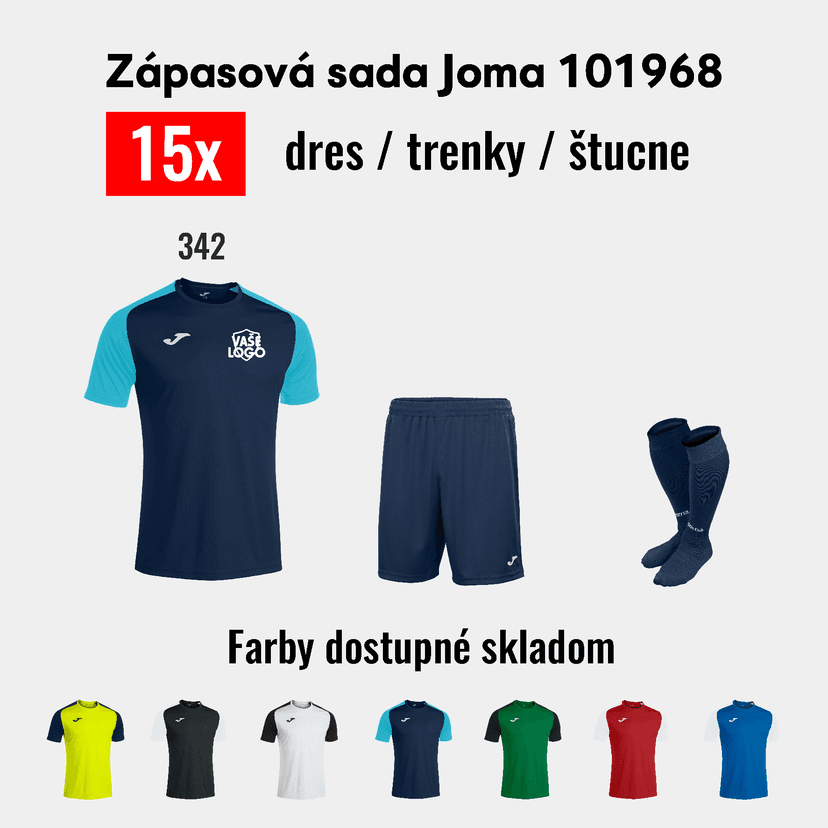 AKCIOVÁ sada dresov JOMA 101968! OBMEDZENÁ PONUKA - 101968.342akcia