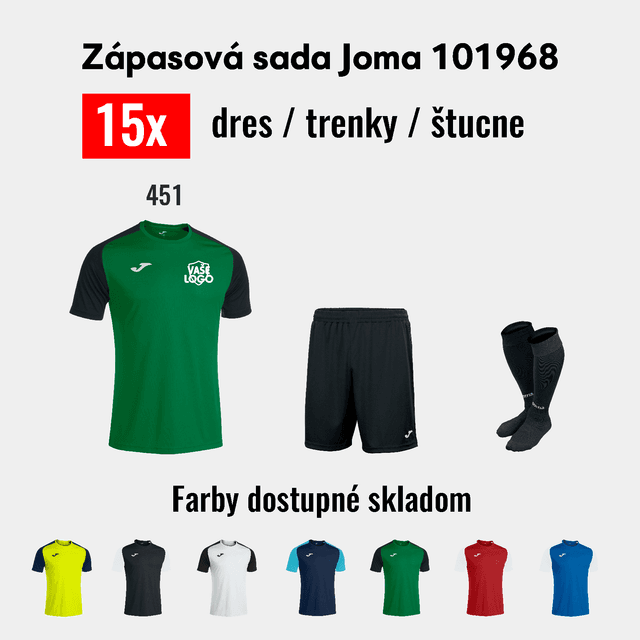 AKCIOVÁ sada dresov JOMA 101968! OBMEDZENÁ PONUKA - 101968.451akcia