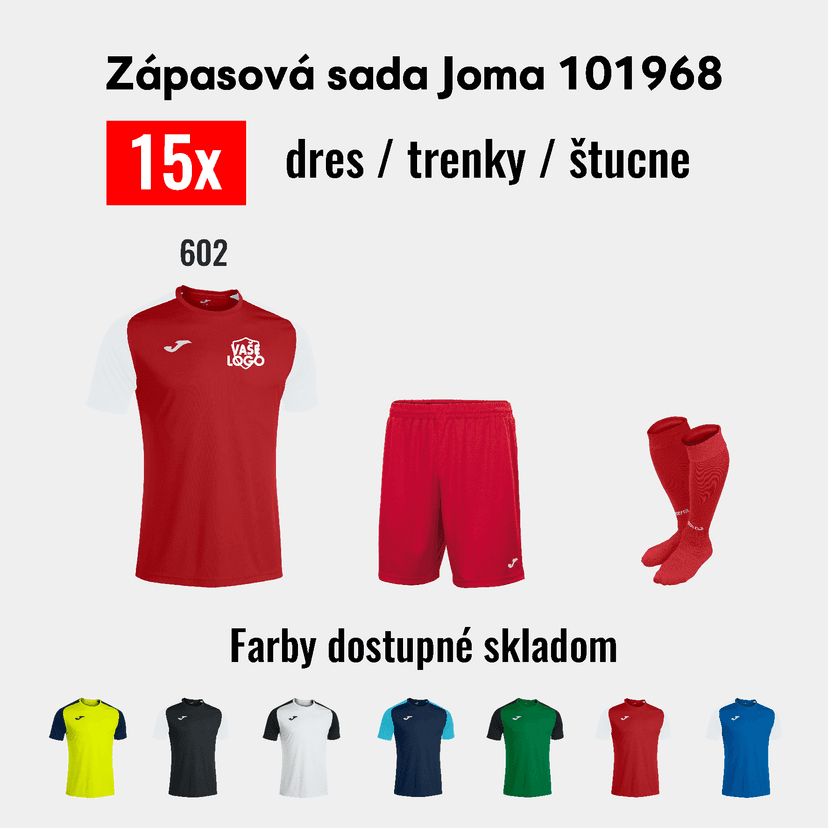 AKCIOVÁ sada dresov JOMA 101968! OBMEDZENÁ PONUKA - 101968.602akcia