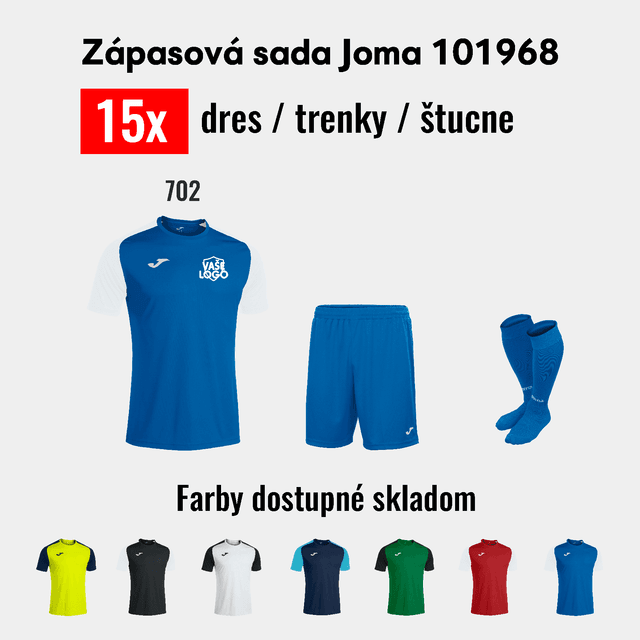 AKCIOVÁ sada dresov JOMA 101968! OBMEDZENÁ PONUKA - 101968.702akcia