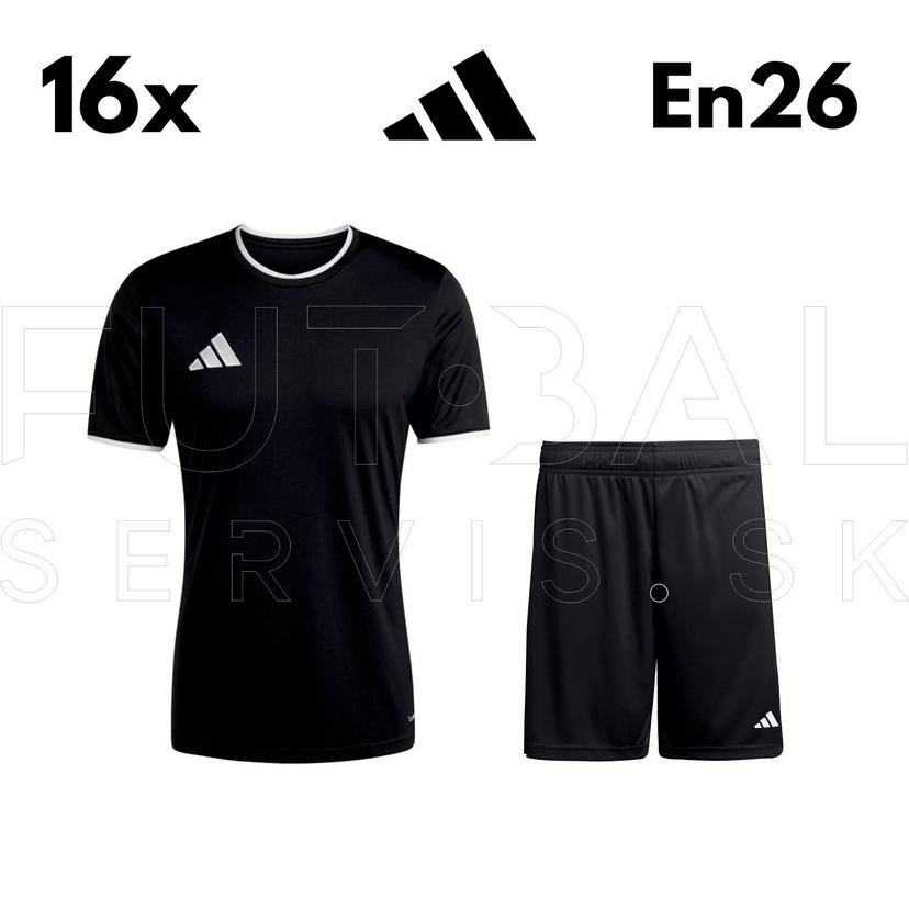 Tréningový set adidas ENTRADA26 16ks - e26black-jr