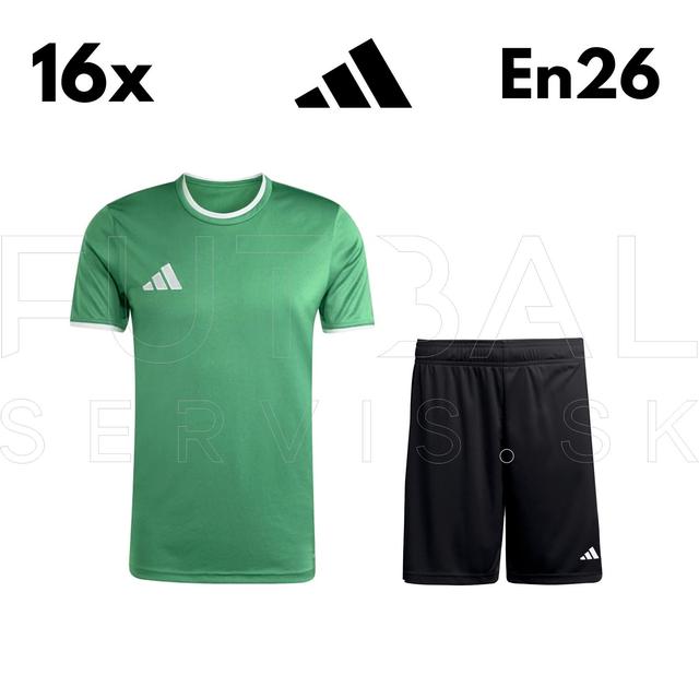 Tréningový set adidas ENTRADA26 16ks - e26green-jr