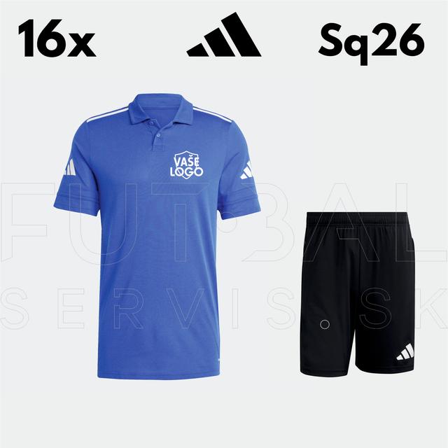 Letný set adidas SQUADRA26 16ks s potlačou - SQblue-sr