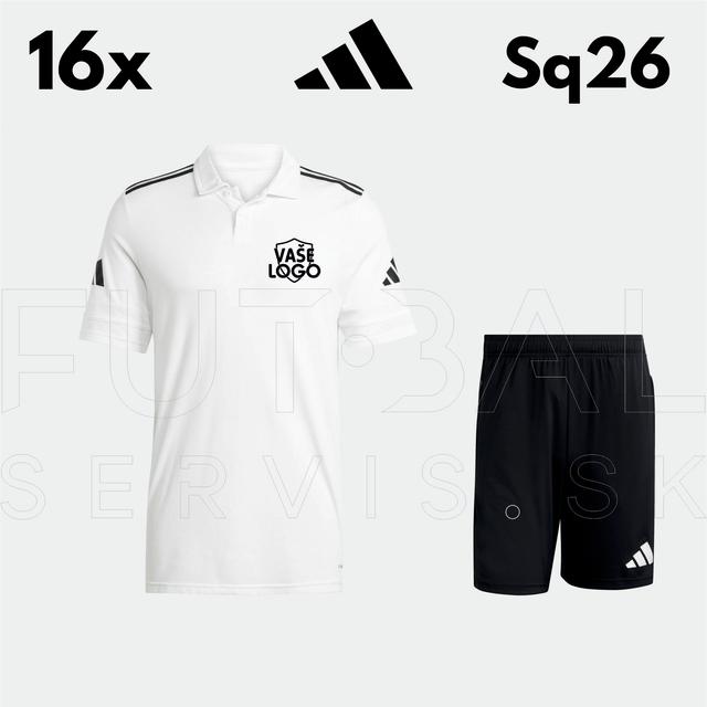Letný set adidas SQUADRA26 16ks s potlačou - sqwhite-jr