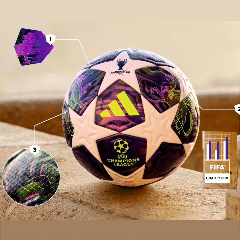 Futbalová lopta adidas UCL Pro Budapest - JX9077-5